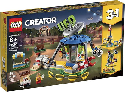 LEGO Creator 3in1 Fairground Carousel 31095 Building Kit (595 Pieces)