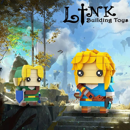 Breath of The Wild Link Building Sets for Adults Kids, Link Minifigure Ocarina of Time Building Kit,Game Series Building Blocks Model Toys,Compatible with Lego(155PCS)