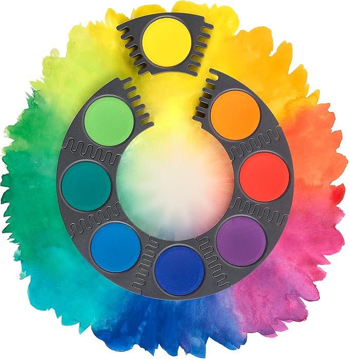 Faber-Castell Connector Watercolor Paint Set for Kids - 12 Watercolor Paint Colors, Watercolors for Kids Ages 6-8+, Multicolor