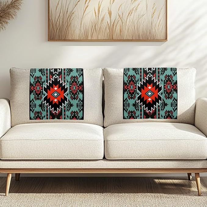 Classic Recliner Headrest Cover Fabric Western Sofa Headrest Slipcovers Covers Pet Scratch Resistant Non Slip Couch Headrest Covers for Home 1 Pack