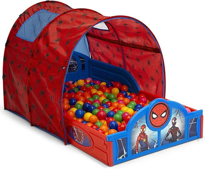 Delta Children Marvel Spider Man Sleep and Play Toddler Bed with Tent