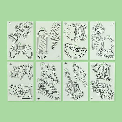 Tiger Tribe: Shrinkies - Ultimate Collection - Color & Bake to Create Charms for Jewelry & Keychains, Craft Kit, Kids Ages 5+, Adult Supervision