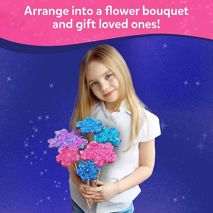 Skillmatics Poke-in Art - Flower Bouquet, DIY Wood Craft Kit, Mother’s Day Gift, Mess-Free Creative Play for Girls and Boys Ages 4, 5, 6, 7, 8, 9, Fine Motor Skills