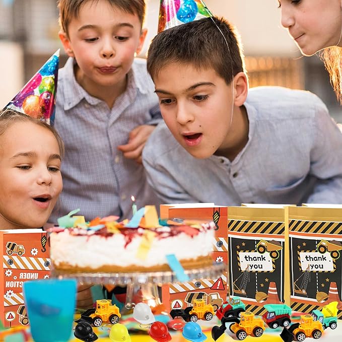 Construction Party Favors – Construction Party Bags Goodie Bag Stuffers Construction Themed Party Supplies for Kids, Birthday Party & Classroom Rewards for Boys and Girls