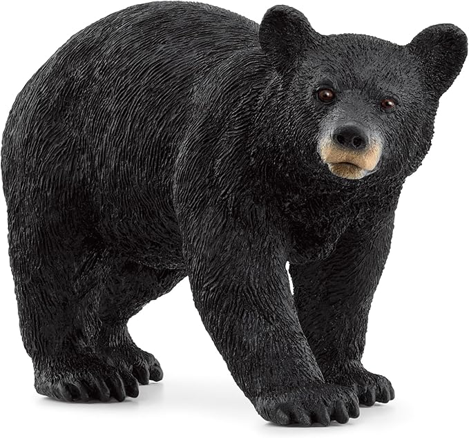 Schleich Wild Life New 2024 Wild Animal Toy American Black Bear Figurine