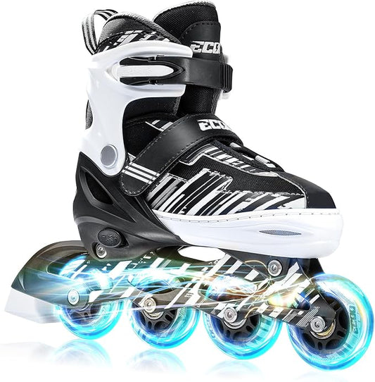 Adjustable Inline Skates Boys and Girls Ages 5-8 8-12 with Light up Wheels，Roller Skates for Kids Ages 4-12, Teen Skates for Beginner Outdoor and Indoor