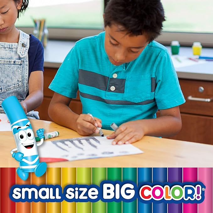 KS Crayola 24 Pip-Squeaks Skinnies Fine Line Washable Markers