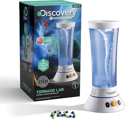 Discovery #MINDBLOWN Tornado Lab, 5-Speed Cyclone Controller, Educational Learning Activity Kit, Fun and Exciting Toy, STEM Experiment Set for Boys, Girls, Kids Ages 6+