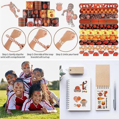Kolewo4ever 295 Pieces Basketball Party Favors Supplies Set Bulk Sports Goodie Bag Fillers for Sports Party Gifts Bags (Basketball)