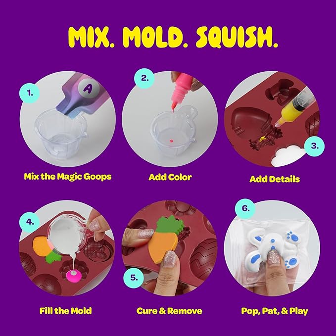 Easter Taba Squishy Making Kit for Kids - Squishies Easter Crafts Activities - 6 7 8 9 10 11 12 Year Old Birthday Gift - Craft Kits for Girls Ages 8-12 - Kid Toys for Ages 5-7 - Cool Arts & Crafts