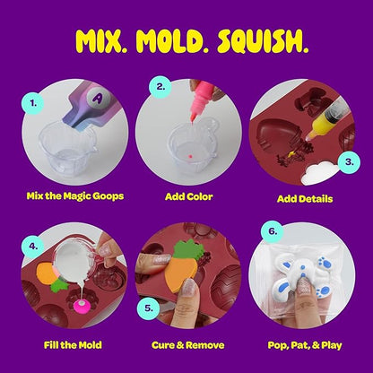 Easter Taba Squishy Making Kit for Kids - Squishies Easter Crafts Activities - 6 7 8 9 10 11 12 Year Old Birthday Gift - Craft Kits for Girls Ages 8-12 - Kid Toys for Ages 5-7 - Cool Arts & Crafts