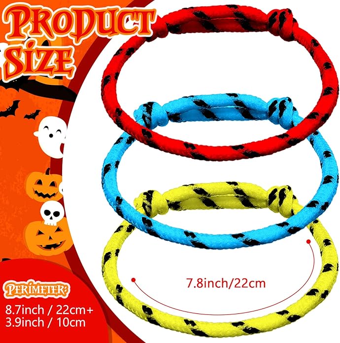 Friendship Bracelets Rope 168 Bracelets in 8 Assorted Colors Adjustable Bracelets for Kids Neon Rope Woven Friendship Bracelets for Girls and Boys Goody Bag Stuffers Party Favors