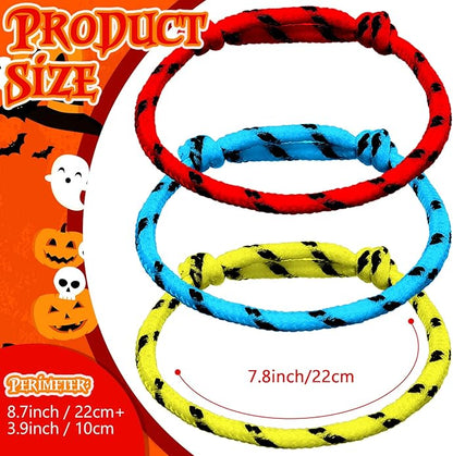 Friendship Bracelets Rope 168 Bracelets in 8 Assorted Colors Adjustable Bracelets for Kids Neon Rope Woven Friendship Bracelets for Girls and Boys Goody Bag Stuffers Party Favors