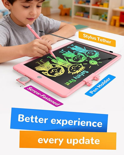 KOKODI LCD Writing Tablet,Gifts for 3 Years Old Boys and Girls,10 Inch Colorful Doodle Board Drawing Tablet, Erasable Reusable Electronic Drawing Pads, Educational and Learning Toy for Kids