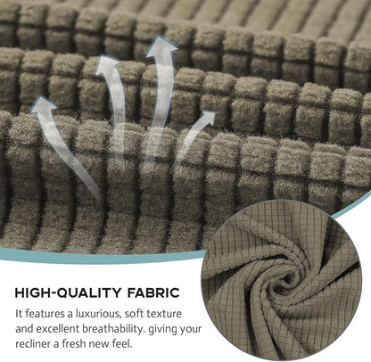 Recliner Chair Cover Lazy Boy Recliner Covers Recliner Covers for Recliner Chair 1 Piece Furniture Protector Prevent wear and pet Hair（Recliner,Khaki）