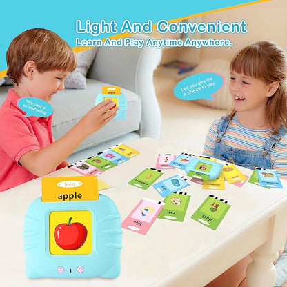 Talking Flash Cards for Toddler 1 2 3 4 Year Old, Toddler Toys Age 2-4, 224 Sight Words Learning Toys, Autism Sensory Toys, Pocket Speech Therapy Toys, Montessori Toys, Gifts for Boys Girls