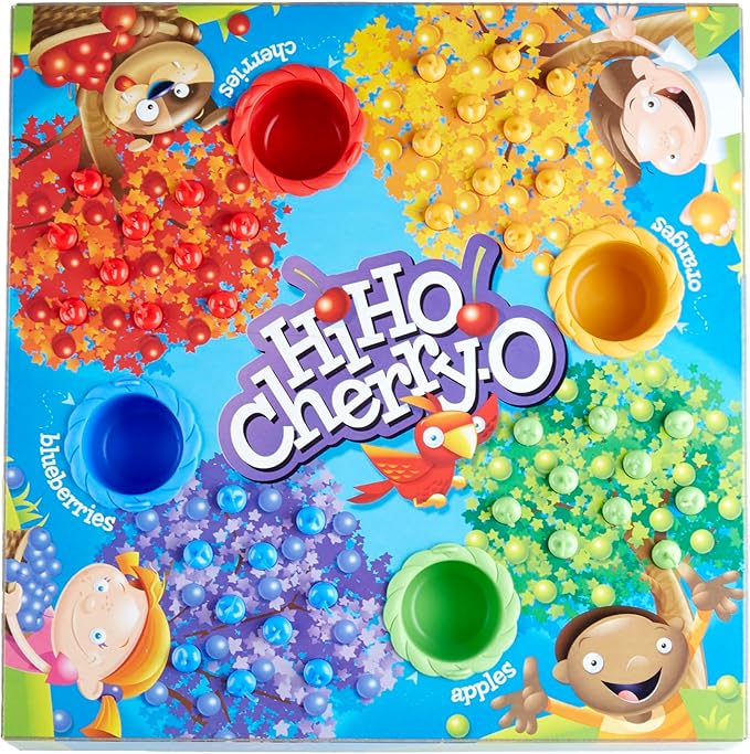 Hasbro Gaming Hi Ho Cherry-O Board Game | Preschool Games for Kids | 2-4 Players | Easter Gifts for Girls & Boys | Ages 3+ (Amazon Exclusive)