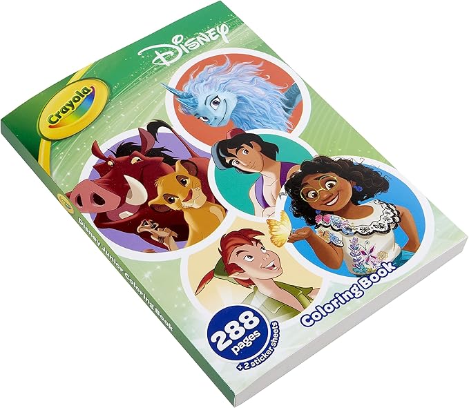 Crayola Disney Coloring Book (288pgs), Disney Sticker & Coloring Book for Kids, Disney Toys & Gifts, Gift for Girls & Boys, 3+