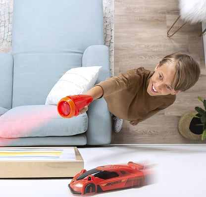 Air Hogs, Zero Gravity Laser, Laser-Guided Wall Racer, Wall Climbing Race Car, Red