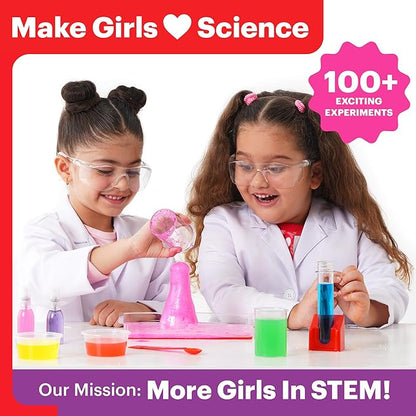 Doctor Jupiter Girls First Science Experiment Kit for Kids Ages 4-5-6-7-8| Christmas, Birthday Gift Ideas for 4-8 Year Old Girls| STEM Learning & Educational Toys