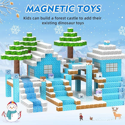 Magnetic Blocks Set 100PCS Frozen Toys Gift for Girls Boys Age 4-6 5-7 8-13 STEM Fidget Building Sensory Kids Game