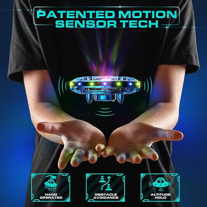 Force1 Scoot Pro Hand Operated Drone for Kids or Adults- Induction Hands Free Motion Sensors Mini Drones with Bright LED Projection, 360 Flips, Easy Indoor Small UFO Flying Orb Ball Drone Toy for Boys Girls
