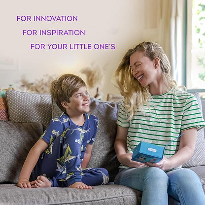 Sensory 360 Round U-Shaped Astronaut Design Mouthguard Electric Toothbrush for Kids Ages 2-7 - Automatic Memory Function - 5 Modes Toothbrush with Multiple Heads – Kids Travel Essentials (White)