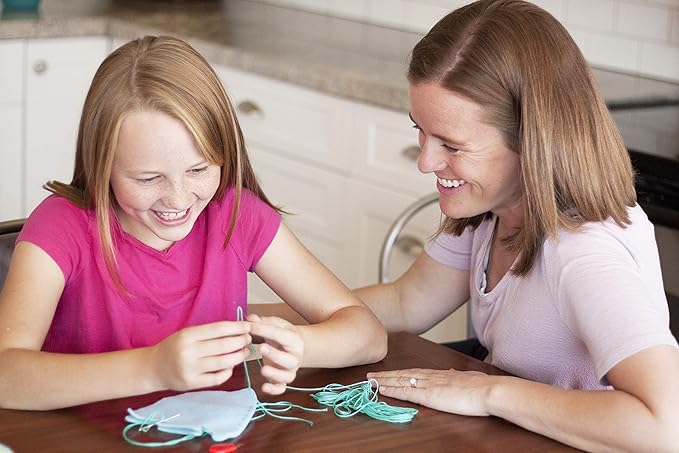 Kid Craft Felt Kit - 6 Cute Sea Animals Beginners Sewing Kits - Little Kids Ages 7 to 12 - Easy Childrens First Sew Kit - Great for Travel - Fun Beginning DIY Crafting for Girls and Boys