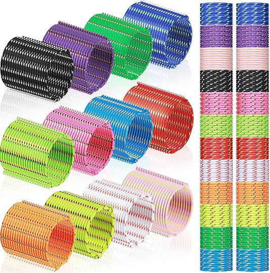 Kenning 240 Pcs Neon Friendship Bracelets Bulk 12 Assorted Colors Paracord Bracelets Rope Woven Adjustable Bracelets Braided Nylon Bracelets Friend Birthday Goody Bag Stuffers Carnivals Party Favors