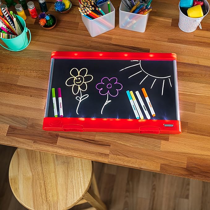 Crayola Ultimate Light Board (Red), Kids Light-Up Tracing Pad, Kids Toys, Gift for Boys & Girls, Drawing Light Box, Ages 6+ [Amazon Exclusive]