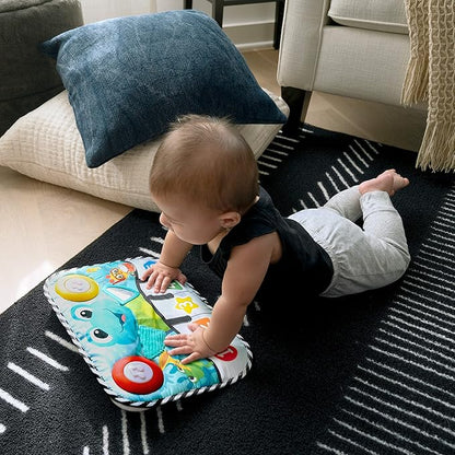 Baby Einstein Ocean Explorers Neptune's Kick & Explore Musical Kick Pad & Crib Toy, Tummy Time Mat, Learning Toy, for Ages 0 Months and up