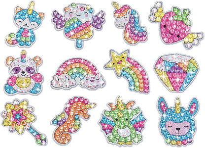 Creativity for Kids Big Gem Diamond Painting Kits: Magical Stickers and Suncatcher DIY Kit - Diamond Art for Kids, Unicorn Gifts for Girls Ages 6-8+