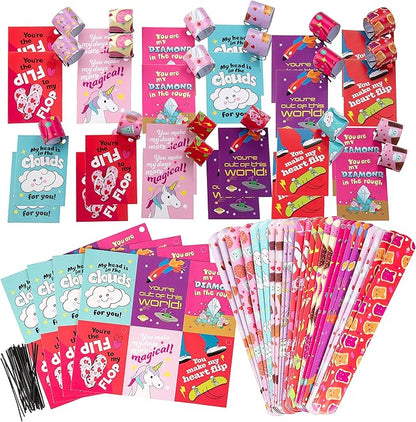 Kids Slap Bracelet Valentine's Day Cards - Best Pals (24ct) - Each Valentine has a Card & Matching Slap Friendship Bracelet- Enough for Whole Kid's Classroom- Fun School Gift Exchange for Boys & Girls