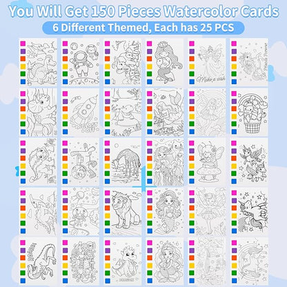 Rotu Water Coloring Books for Kids Party Favors for Kids 4-8, 30 Pack Birthday Gifts Classroom Prizes Goodie Bags Stuffers Bulk Art Craft Supplies, 210Pcs