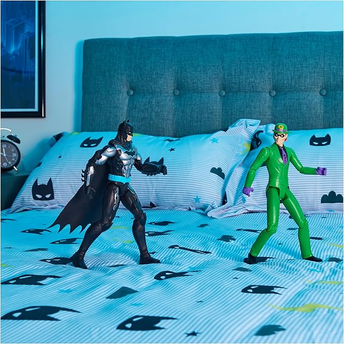 Batman 12-inch The Riddler Action Figure, Kids Toys for Boys Aged 3 and up