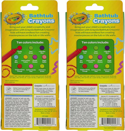 Crayola Taste Beauty Bathtub Markers, Washable Markers for Kids’ Bath Time, 2 pack Bundle