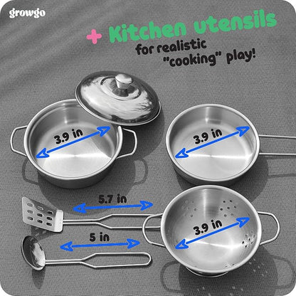 2-in-1 Mud Kitchen for Kids Outdoor with Utensils, Grocery Store Pretend Play - Lemonade Stand and Market Playset for Outdoor Fun - Perfect for Cooking, Role-Playing, and Creative Imagination