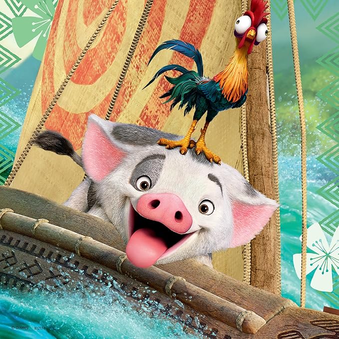 Ravensburger Disney Moana Voyage Jigsaw Puzzle for Kids | 49 Unique Pieces | Precision-Crafted Educational and Fun | Ideal for Age 3+