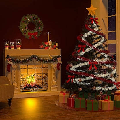 Clear Christmas Ornaments,Pack of 10 Individual 100mm Clear Plastic Ornaments for Crafts by S SEEKINGTAG