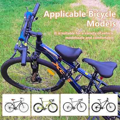 Kids Bike Seat Child Bike Seat Front Mount Toddler Bike Seat for 2-5 Years Child Bicycle Seats with Foot Pedals Compatible with All Adult Mountain Bikes