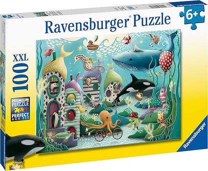 Ravensburger Underwater Wonders 100 Piece Jigsaw Puzzle for Kids - Fun and Educational Toy | Perfect Age Fit | Sustainable Wooden Pieces | Climate Pledge Friendly - 12972