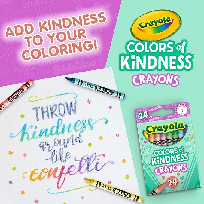 Crayola® Colors of Kindness Crayons, Assorted Colors, Box Of 24 Crayons