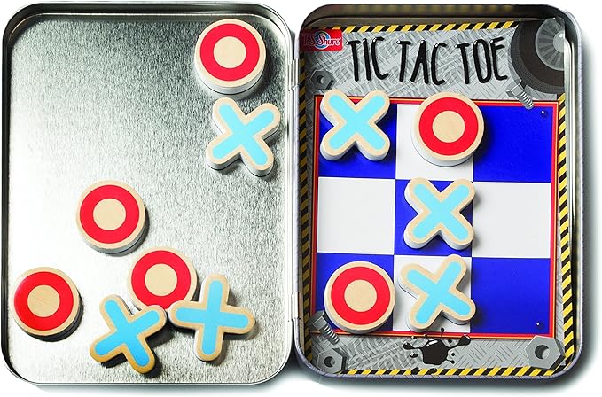 Bendon TS Shure Tic-Tac-Toe Games Mini Magnetic Activity Tin with Illustrated Foam Magnets 50437