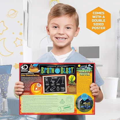 Discovery #MINDBLOWN Colossal Fossil Dig Set, 15-Piece Archeology Excavation Kit, Uncover Real Shark Teeth & More, Every Fossil Set is Unique, STEM Toys for Boys and Girls