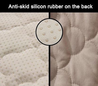 CHHKON Waterproof Nonslip Recliner Cover Stay in Place, Dog Couch Chair Cover Furniture Protector, Ideal Loveseat Slipcovers for Pets and Kids (Beige, 30'')