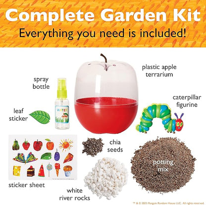 Creativity for Kids The Very Hungry Caterpillar: Ready to Grow Garden [Amazon Exclusive] Science Terrarium Kit Inspired from The World of Eric Carle Books, Gifts for Kids Ages 6-8+