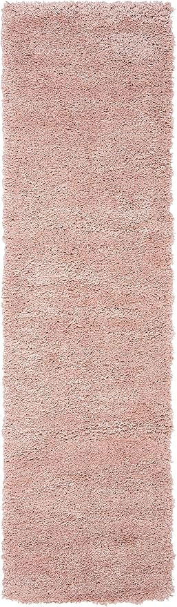 SAFAVIEH Royal Shag Collection Runner Rug - 2'2" x 8', Plum, Non-Shedding & Easy Care, 2-inch Thick Ideal for High Traffic Areas in Living Room, Bedroom (RYG115U)