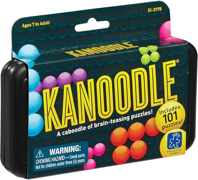 Educational Insights Kanoodle 3D Brain Teaser Puzzle for Ages 7+ Brain Games for Kids and Adults, Travel Games