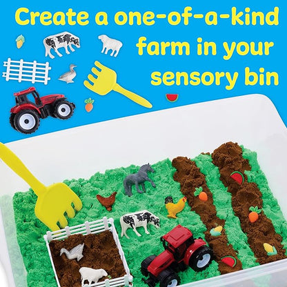 Creativity for Kids Sensory Bin: Farm | Calming, Screen-Free Play with Sand, Animals & Tools (Ages 3+)
