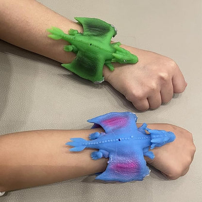 RAYCHY 3PCS Dinosaur Slap Bracelets for Kids Party Favors, Dinosaur Theme Goodie Bag Stuffers for Boys&Girls Birthday Party Gifts for Kids Carnival Prizes (purple)…